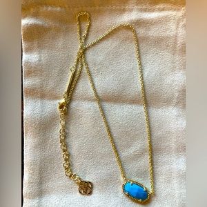 Kendra Scott necklace gold/turquoise